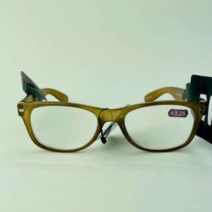 RG0246 Infokus An Eye For Style Reading Glasses W/ Case PF0316 Bradley Tortilla